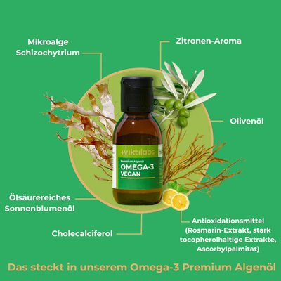 Viktilabs Omega-3 Vegan Algenöl
